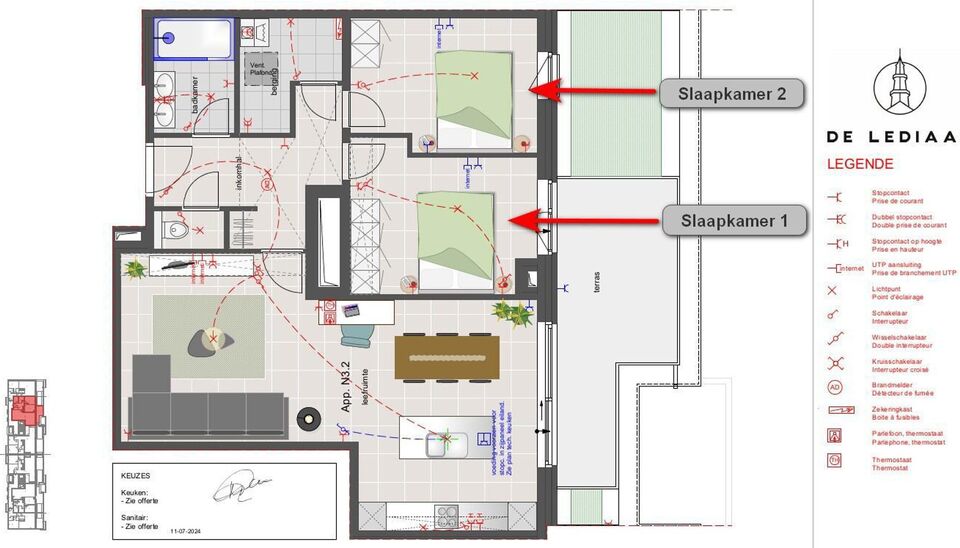 Appartement te huur in Machelen Diegem